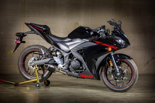 M4 STREET SLAYER 触媒除去 S/O マフラー YAMAHA YZF-R3/R25 　_画像1