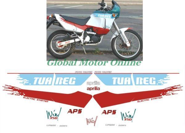 グラフィック デカール ステッカー 車体用 / アプリリア aprilia TUAREG WIND350 1989 レストア_画像1