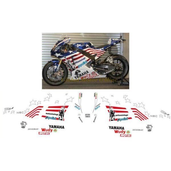 グラフィック デカール ステッカー 車体用 / ヤマハ YZF-R1 YZF-R6 / MotoGP USGP 2008 コーリン・エドワーズ モトGP_画像1