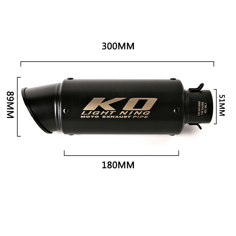 KO Lightning / 300mm Type:A～D スリップオン マフラー / KTM 1290 スーパーデューク R 2014-2016_画像7