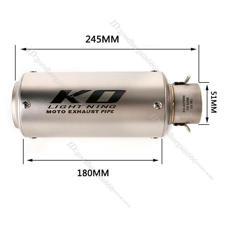 KO Lightning / 245mm/300mm Type:A,C～H フルエキゾースト マフラー / ホンダ CBR400R CB400F 400X 2013- (NC47 / NC47 後期)_画像4