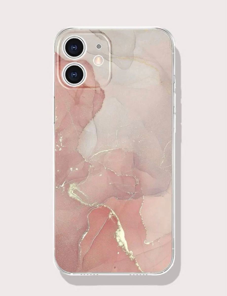 【新品】iPhone13 ピンク大理石　携帯カバー　ケース