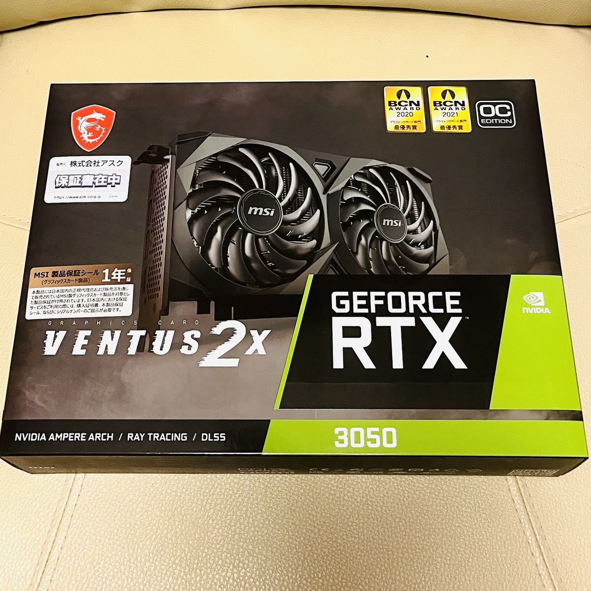 新品未開封】GeForce RTX 3050 VENTUS 2X 8G OC グラフィックスボード