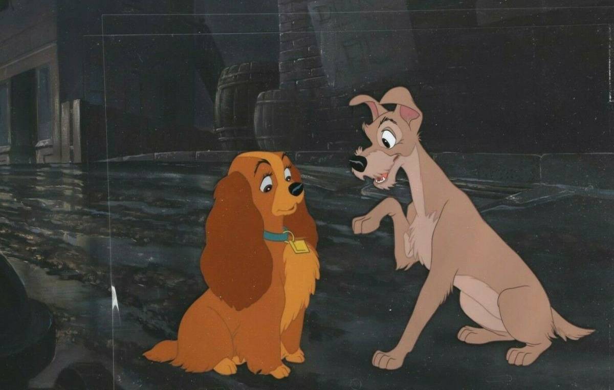 Disney ディズニー わんわん物語 レディ トランプ セル画 原画 Disney ディズニー わんわん物語 レディ トランプ セル画 原画