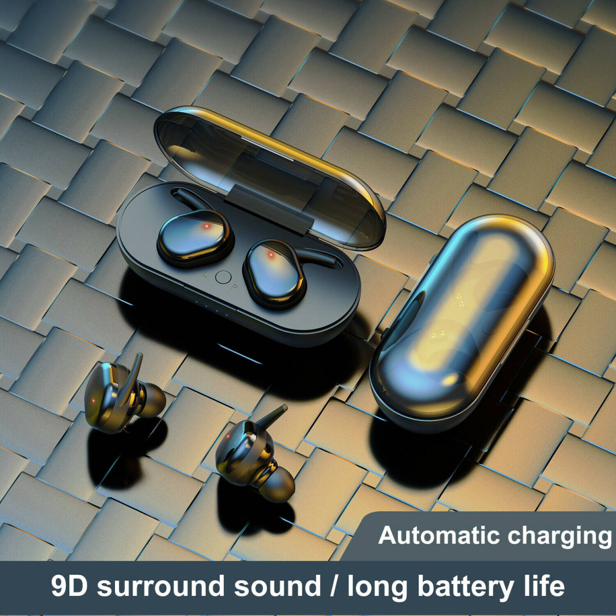 2021年最新 送料無料 ワイヤレスイヤホン Bluetooth イヤホン 高音質 防水 イヤフォン マイク 白 _画像4