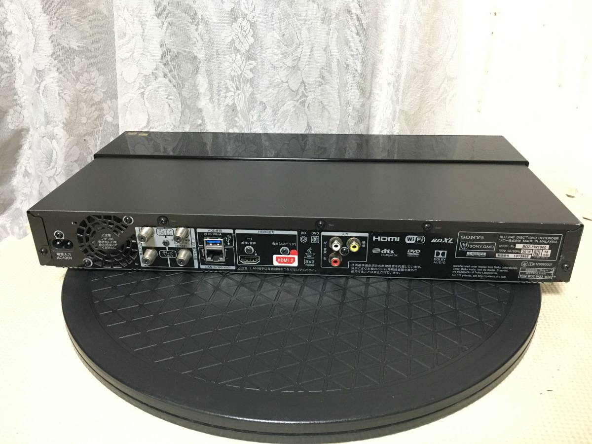 SONY BDZ-FW1000 BDレコーダー-