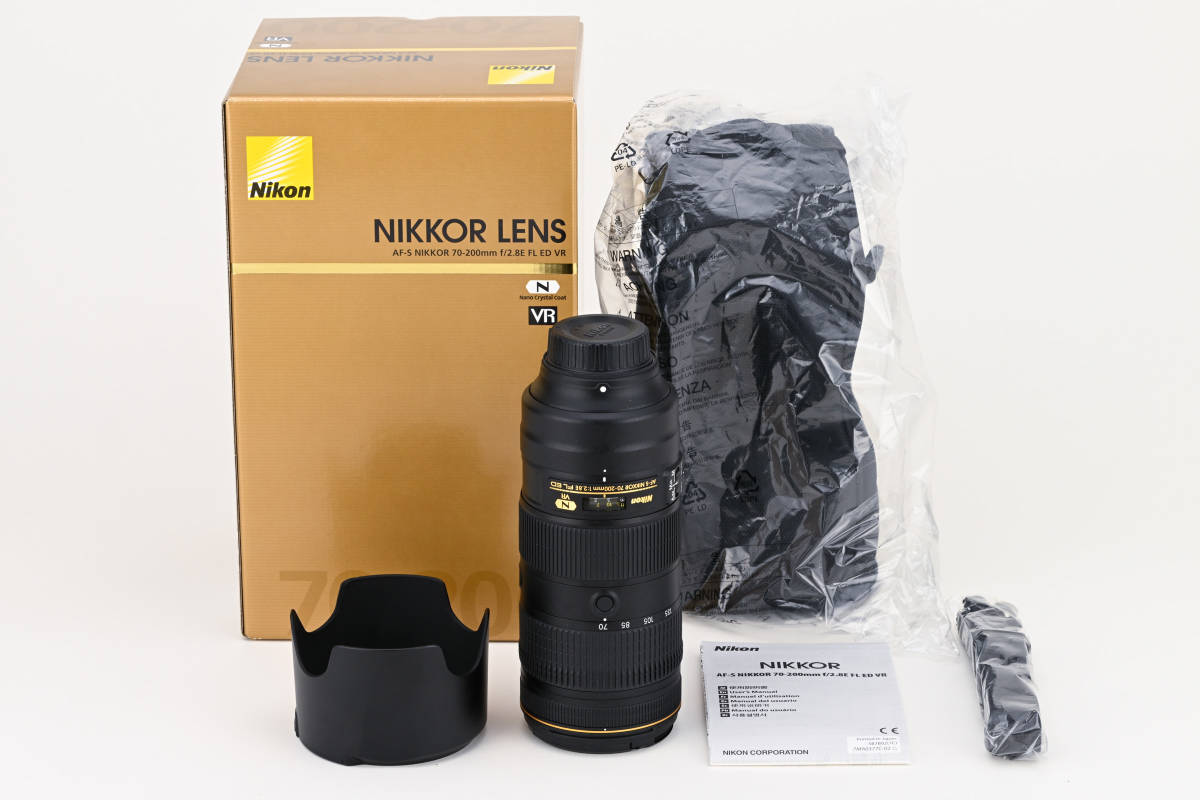 ニコン ニッコール AF-S NIKKOR 70-200mm f2.8E FL ED VR 美品 元箱 付属品一式 美品
