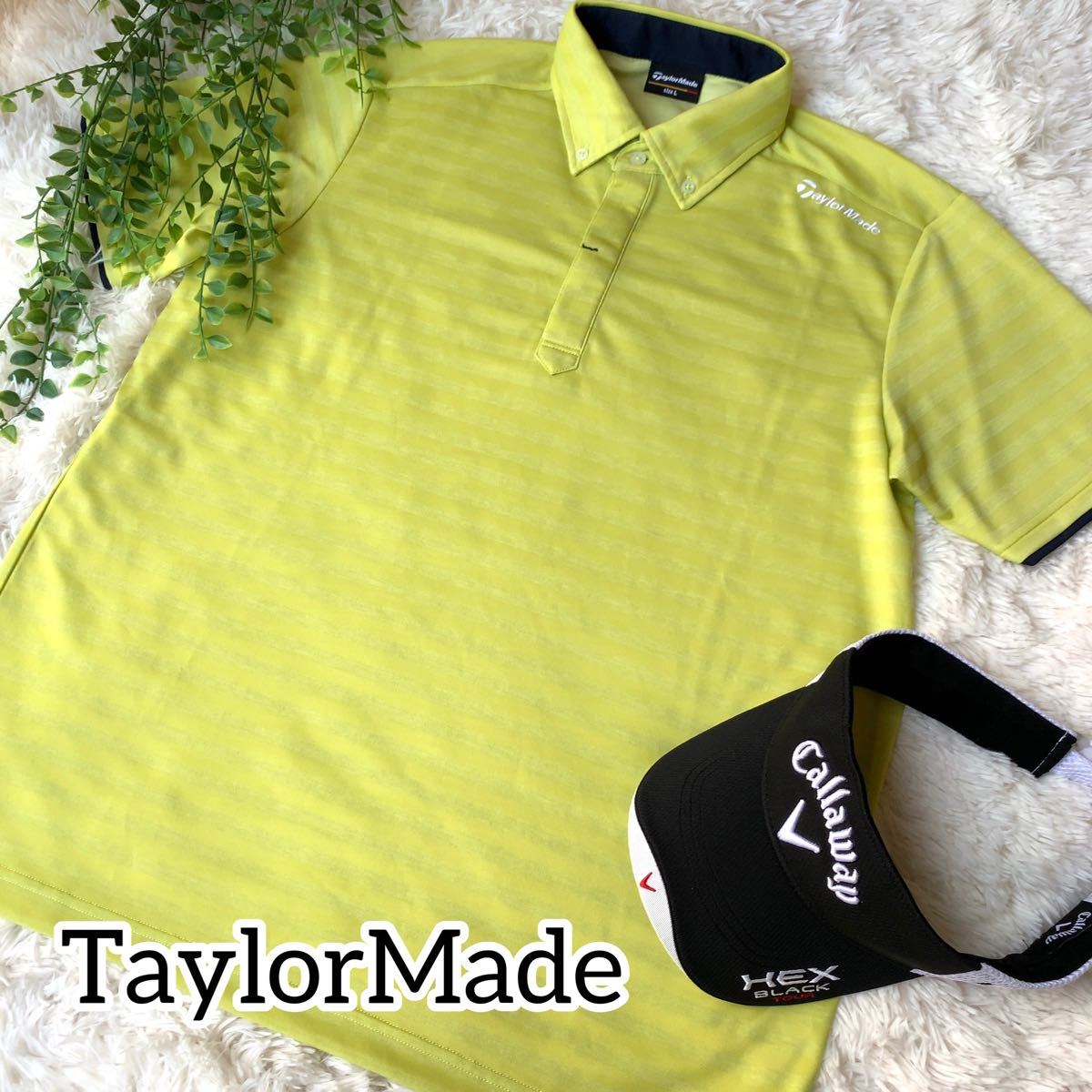 PayPayフリマ｜【TaylorMade】テーラーメイド ゴルフウェア スポーツウェア ポロシャツ 半袖 L 大きいサイズ
