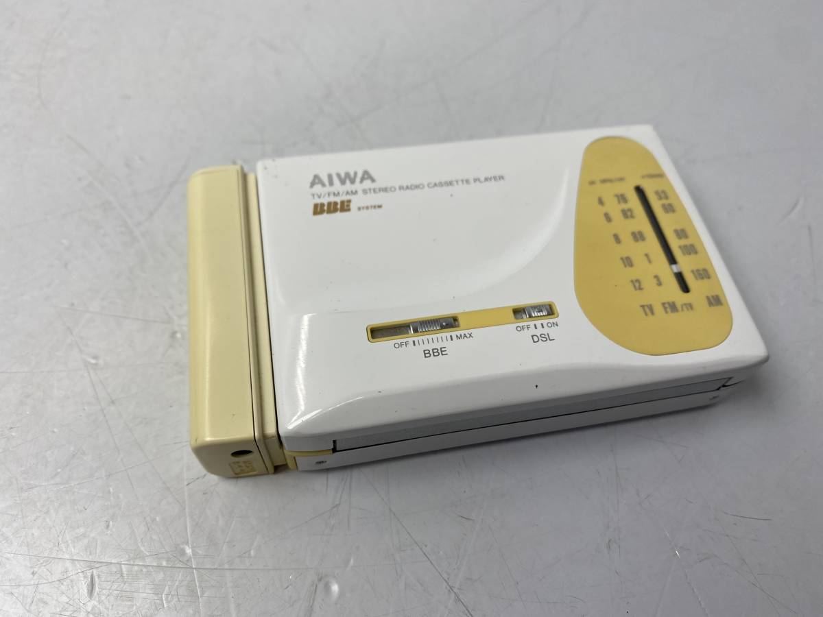 ☆AIWA HS-RL50☆アイワ BBE SYSTEM TV/FM/AM ステレオラジオカセット