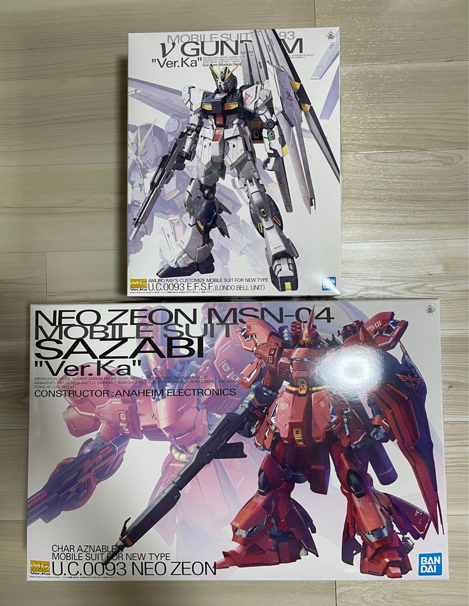 MG νガンダム ニューガンダム Ver Ka／サザビー Ver Ka 2体セット 新品