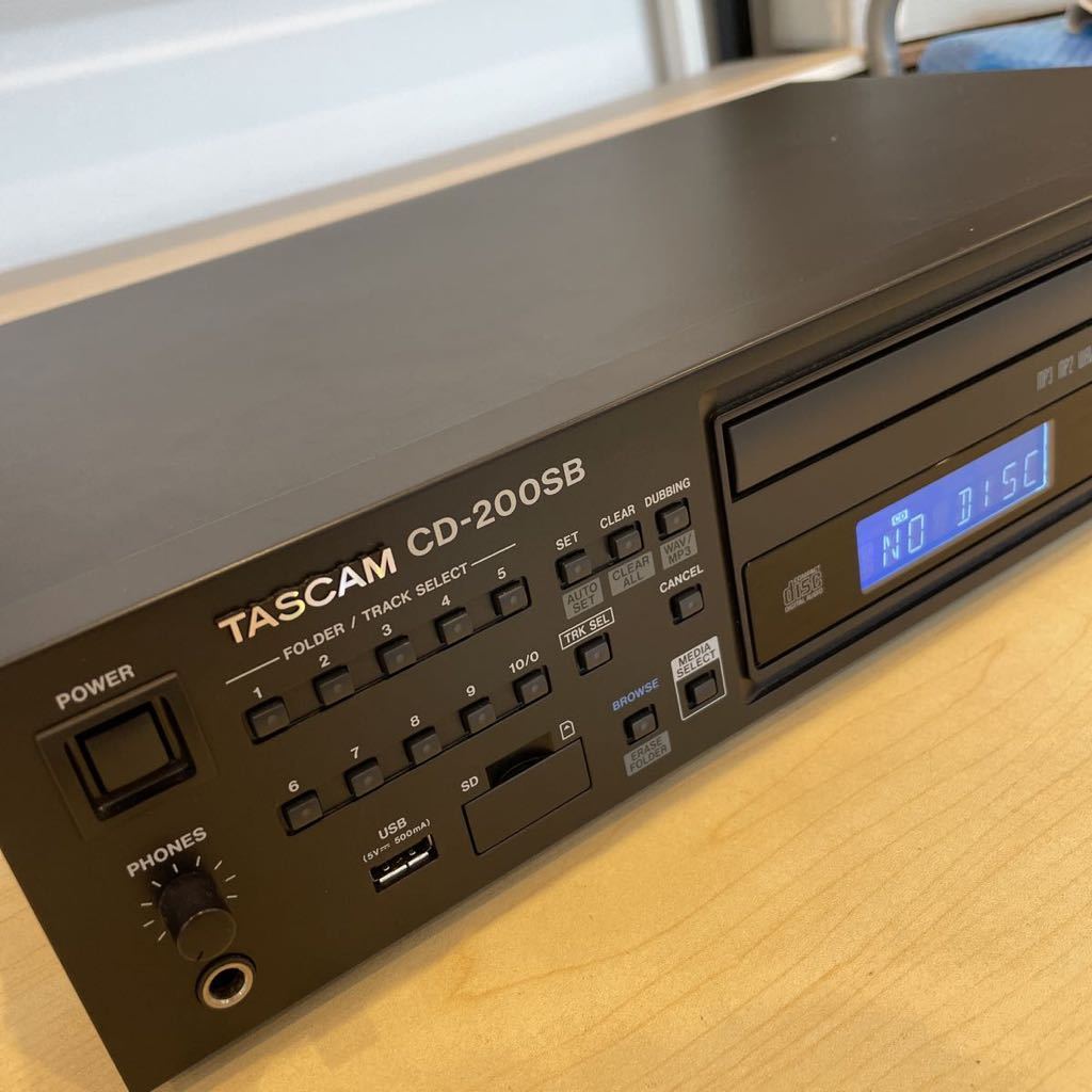 C☆TASCAM CD-200SB CDプレーヤー タスカム 2018年度製 動作品