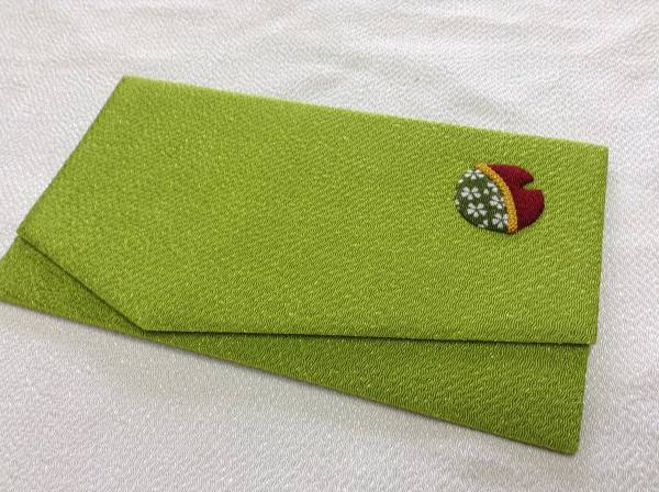 [ Sato .].. золотой . fukusa Kyoto ..① желтый зеленый 