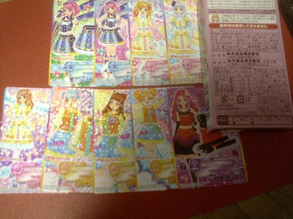 アイカツスターズ　カード　☆　丸大　フィッシュソーセージ　第３弾★セミコンプ9種　ＳＭＤ２～１０