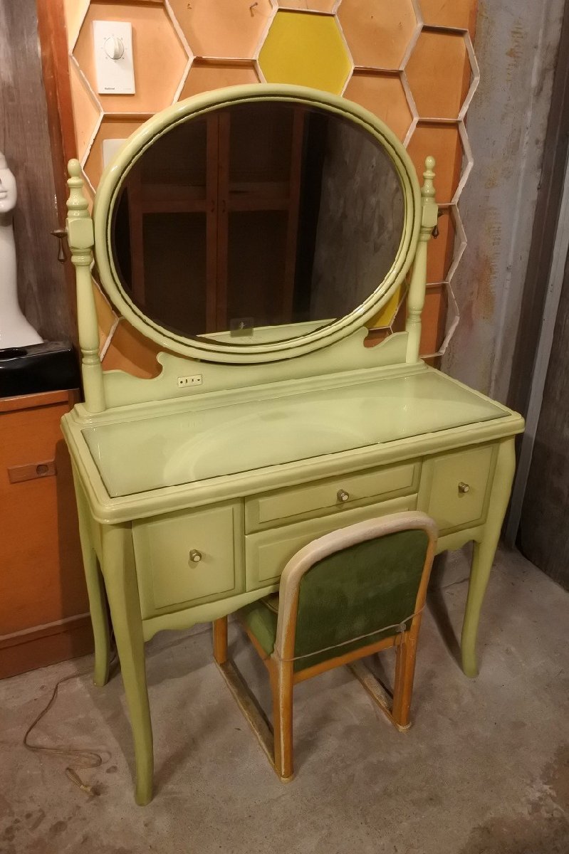 希少 フランスミラー France Mirror ロココ 調 ドレッサー セット 鏡台