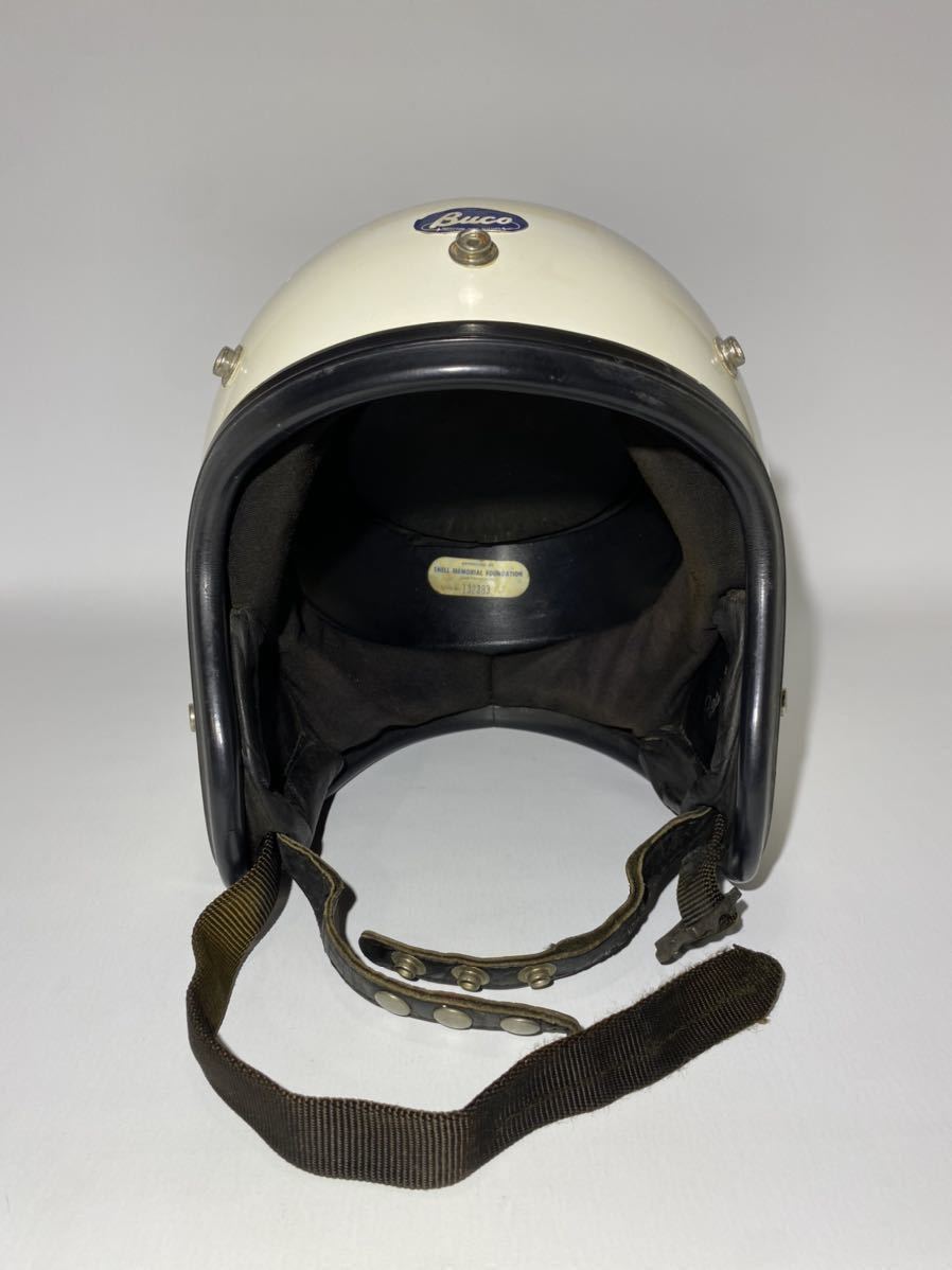 BUCO ブコResistalIIレジスタル2 ホワイト ダブルストラップ SNELL 1962ビンテージ ヘルメット 60s vintage helmet BELL ベル McHAL 500TX_画像6