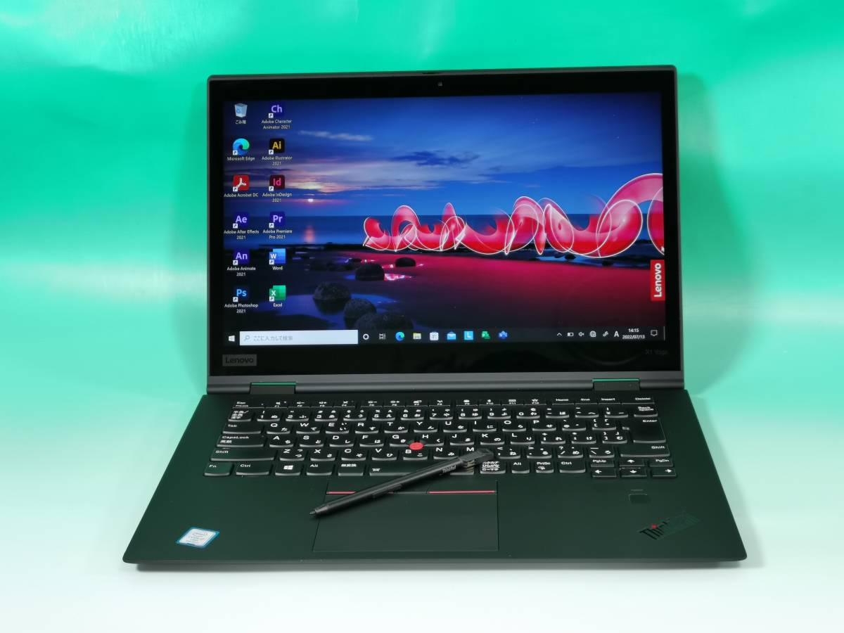 △ レノボ ThinkPad X1 Yoga 2in1【 LTE 指紋認証 14.0型 タッチパネル 】512GB NVMe SSD 16GB Core i7 8650U タッチペン MSOffice2021