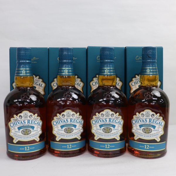 4本セット】CHIVAS REGAL(シーバスリーガル)12年 ミズナラ 40