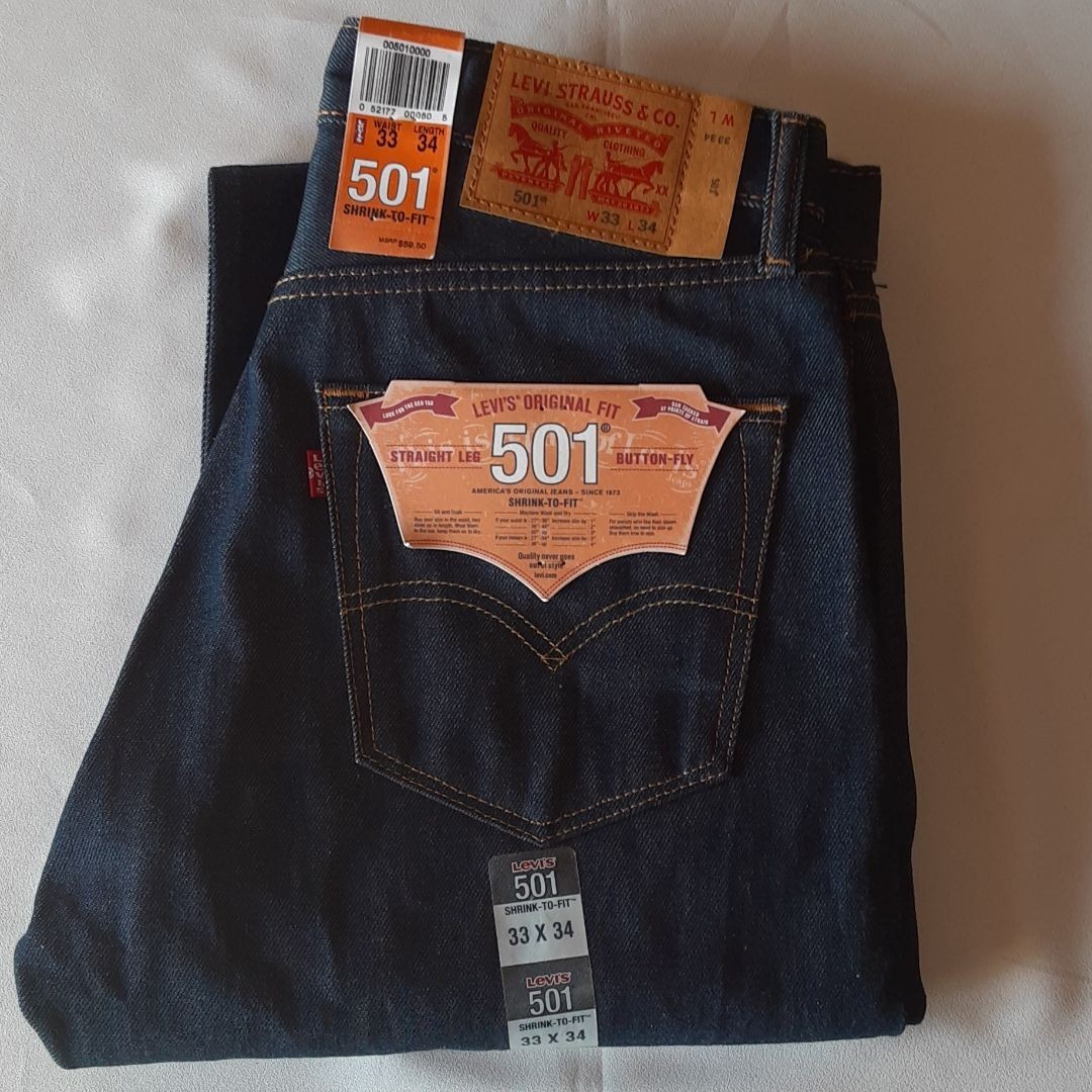 リーバイス501 リジット エジプト製 W33L34 未使用 USライン リーバイス501 リジット エジプト製 W33L34 未使用 USライン