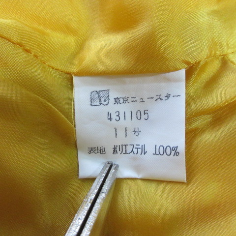 昭和レトロ　ワンピース　半袖　オレンジ　１１号　JAPAN古着　sy2280_画像5