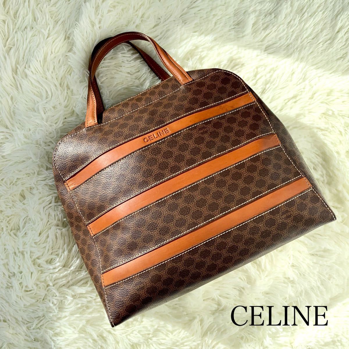 美品 CELINE オールドセリーヌ ハンドバッグ ヴィンテージ マカダム