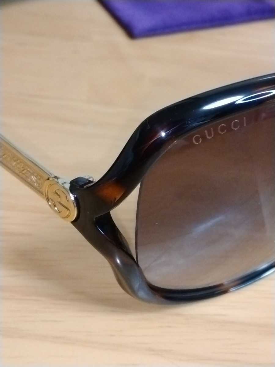 中古 GUCCI グッチ サングラス ケース、未使用メガネ拭き付き Gucci sunglasses 送料無料_画像8