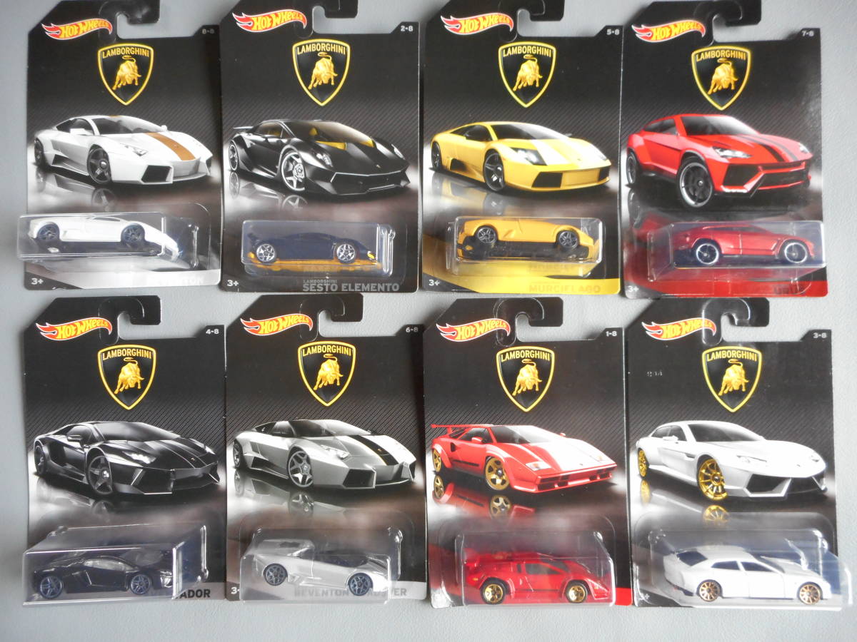 ホットウィール LAMBORGHINI ランボルギーニ8種類アソート36個入り www