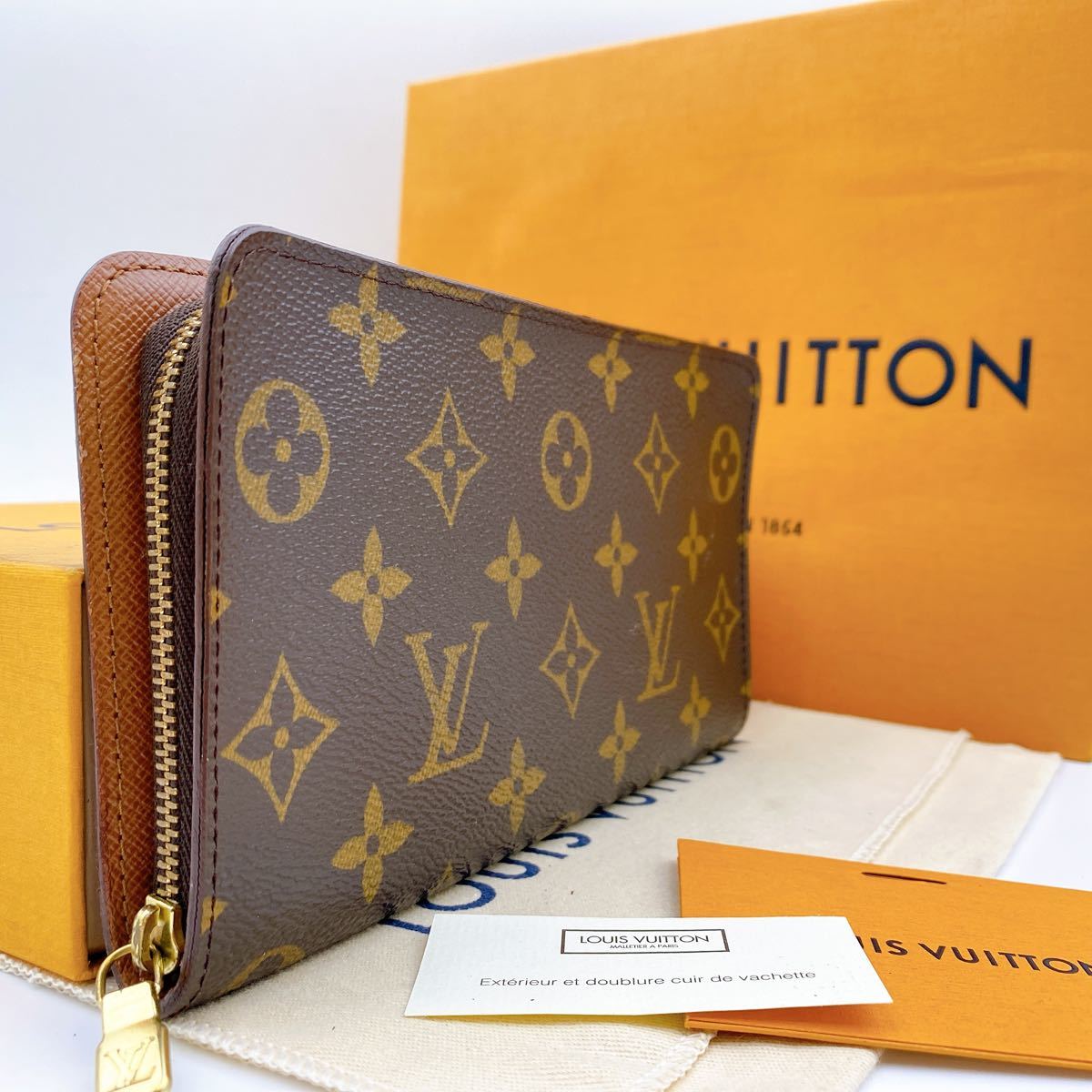 A549【美品】LOUIS VUITTON ルイヴィトンモノグラムポルトモネジップ