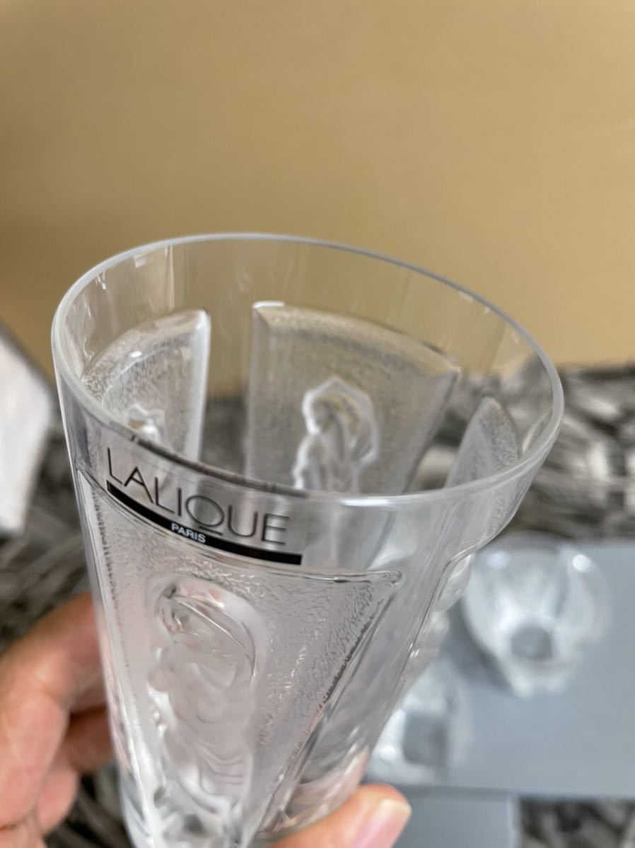 未使用 ラリック ミューズ タンブラー ペアグラス 6客LALIQUE 女神 未使用 ラリック ミューズ タンブラー ペアグラス 6客LALIQUE 女神