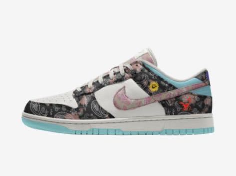 25.5cm Nike Dunk Low Unlocked By You ナイキ ダンク ロー アンロックド バイユー ペイズリー 新品未使用 国内正規品_画像3