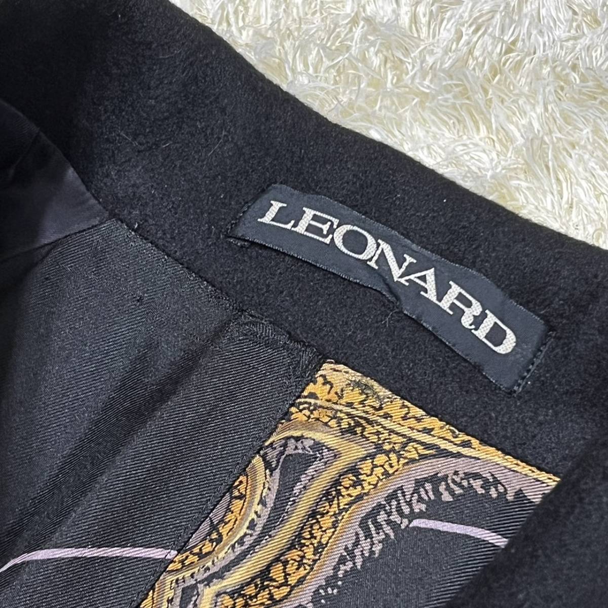 ☆カシミヤ100%&総裏刺繍☆ LEONARD レオナール チェスターコート
