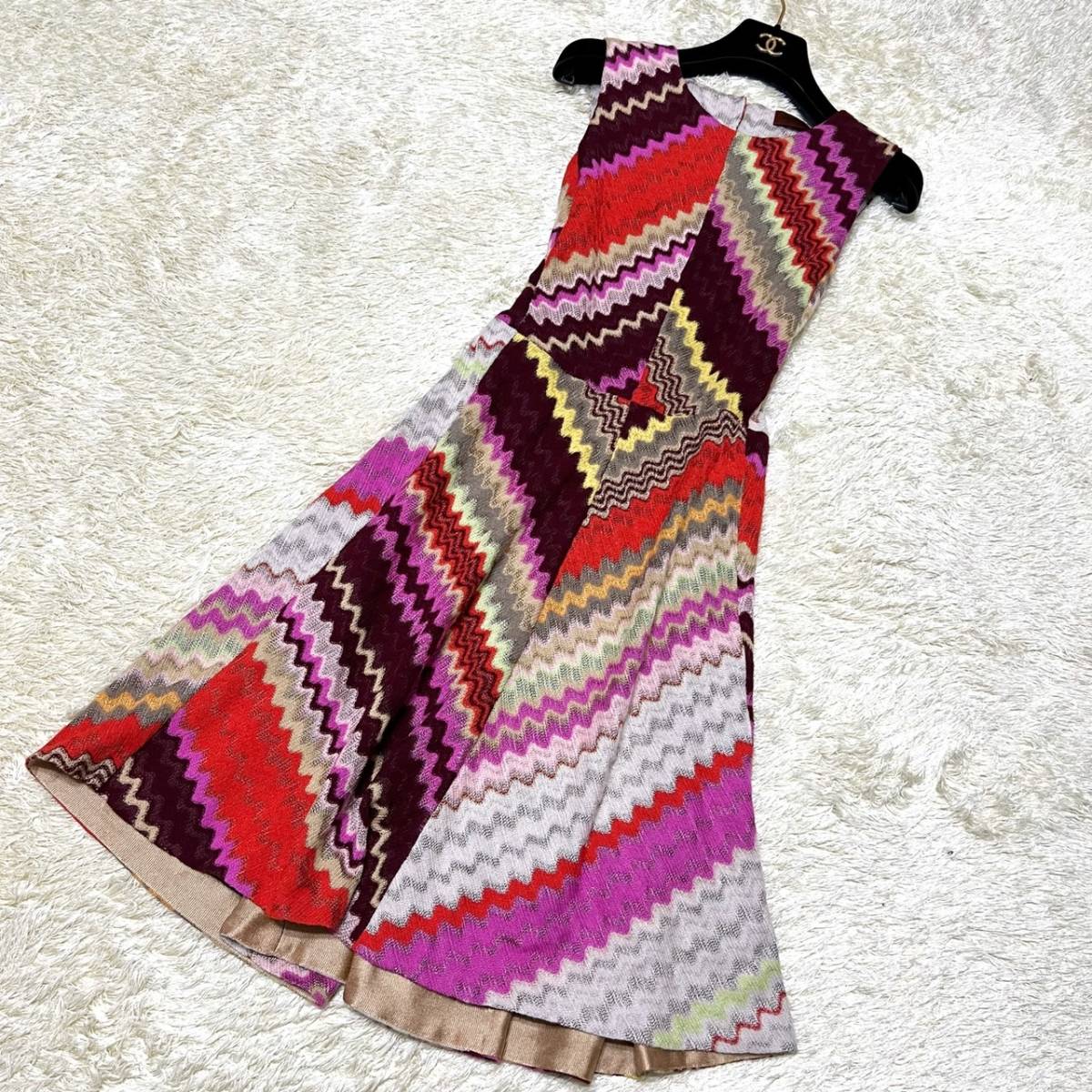 ☆クリーニング済☆ MISSONI ミッソーニ ワンピース マルチカラー