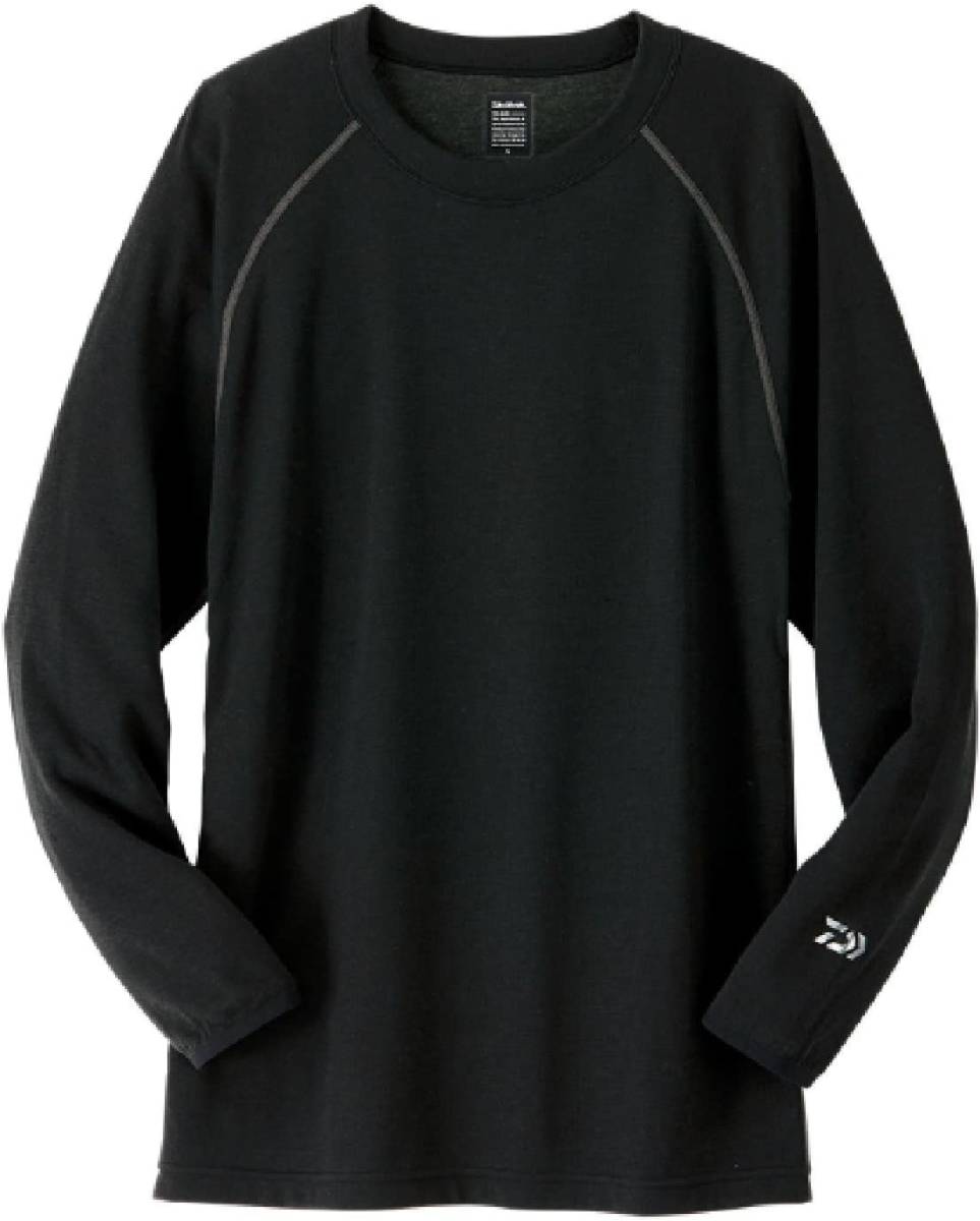 ダイワ(DAIWA) ブレスマジック ウール クルーネックシャツ BLACK DU-3507S 2XLサイズ