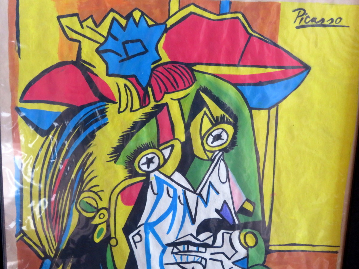 パブロ ピカソ Pablo Picasso 泣く女 1937年 ミクストメディア パブロ ピカソ Pablo Picasso 泣く女 1937年 ミクストメディア