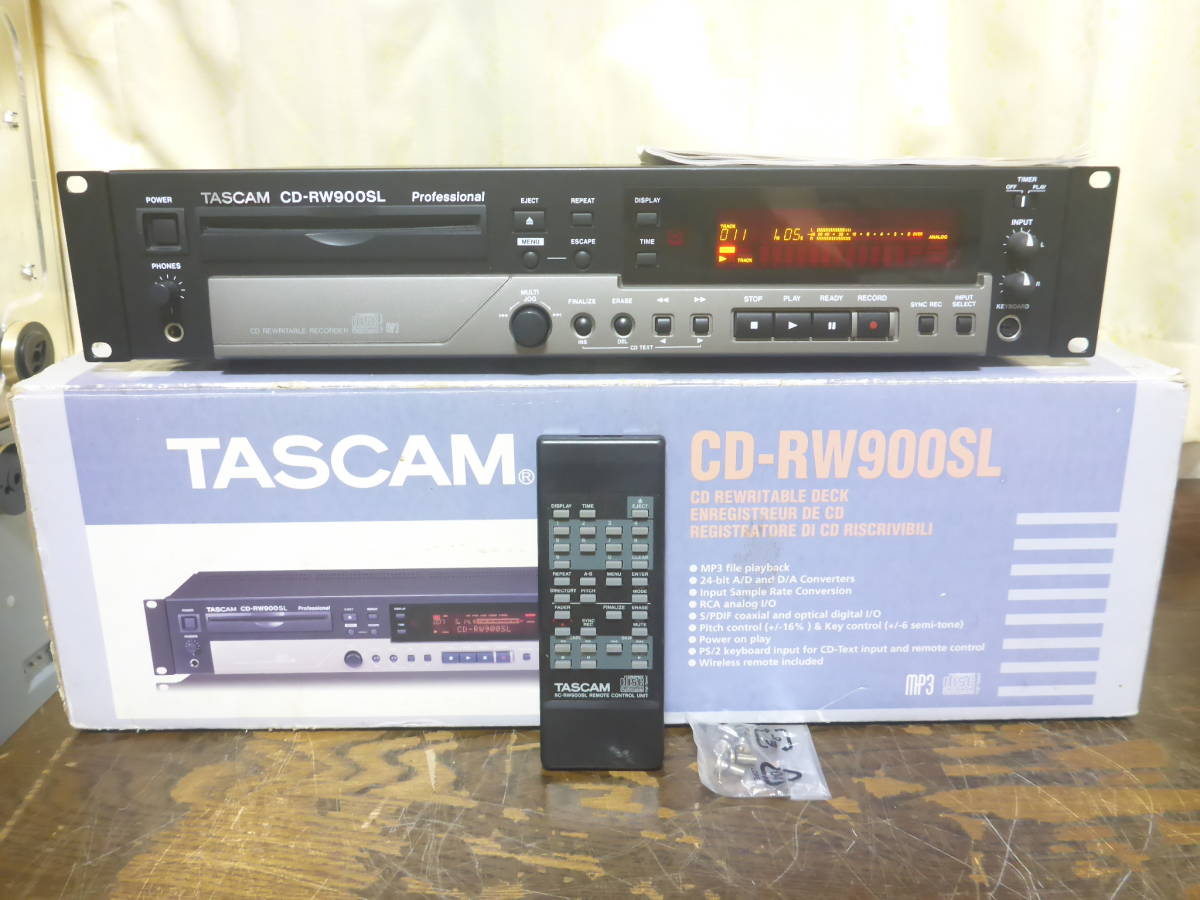 TASCAM CDレコーダー 業務用 CD-RW900SL ハードケース付 | servicios