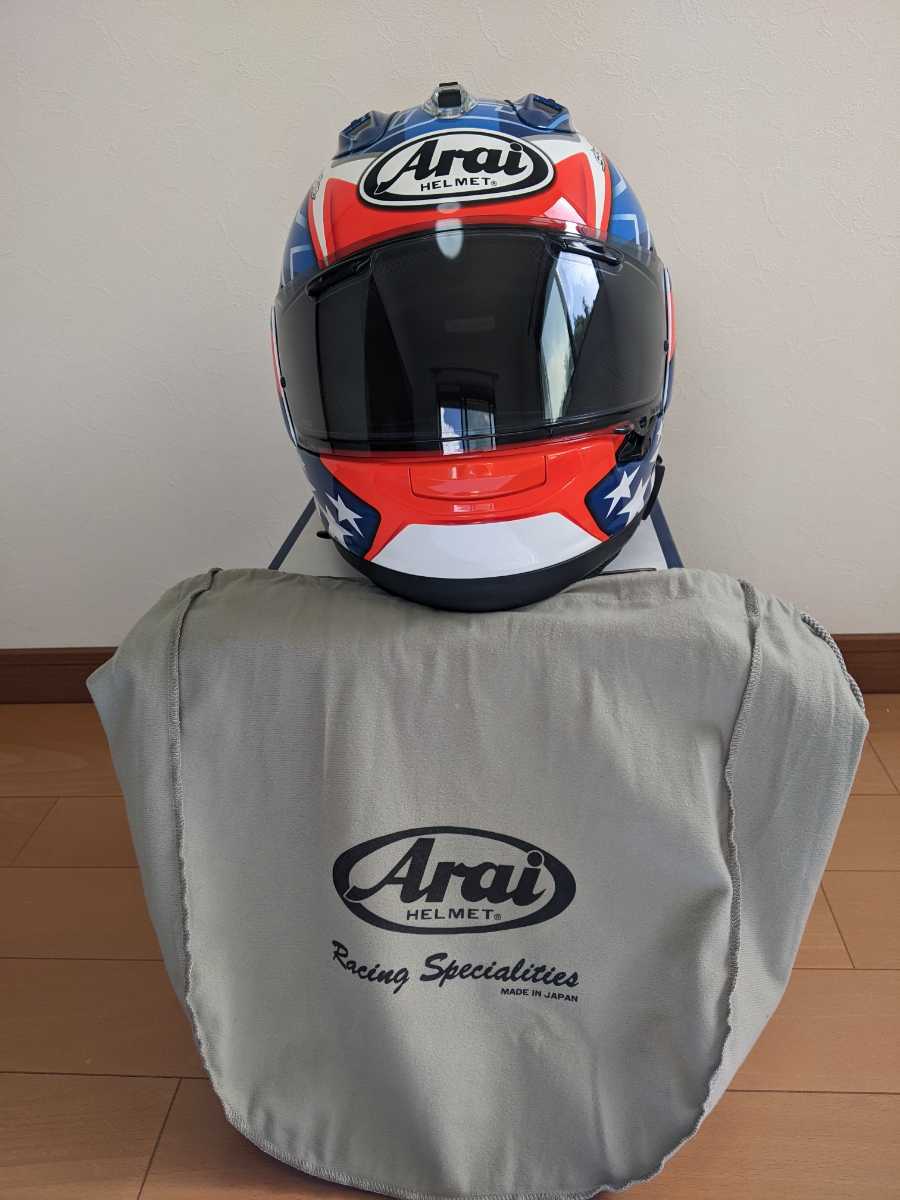 Arai ＲＸ-7X Lサイズ ニッキーヘイデンレプリカモデル レーシングスポイラー付き