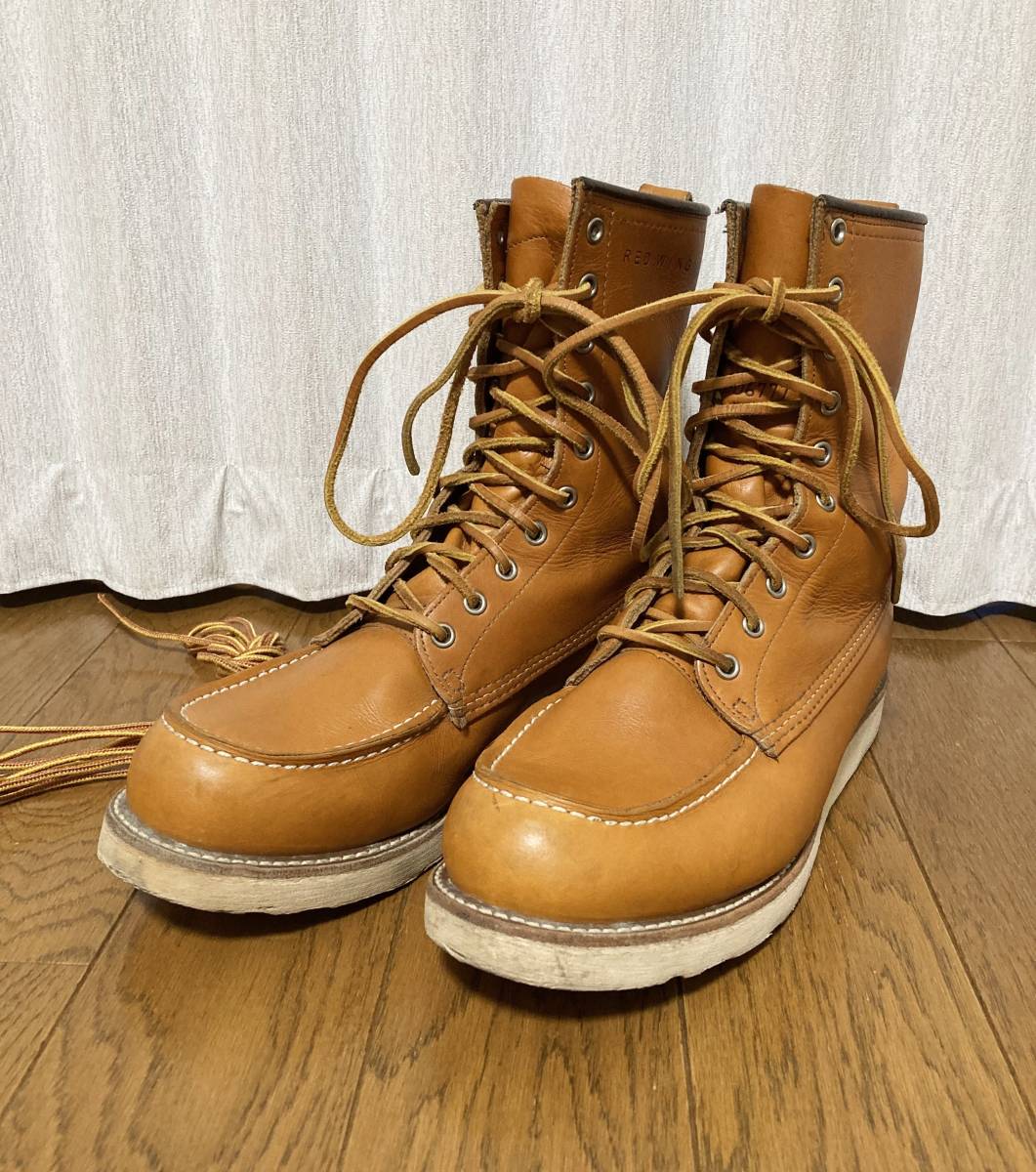 [REDWING] 9877 dog tag reissue Gold la set long Irish setter leather boots 9.5D USA made Red Wing 