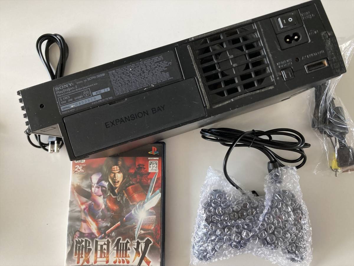 電池交換とレンズビーム調整品　22-0726-01　プレイステーション2　本体　SCPH-30000　動作品　DVD6秒.CD4～5秒で起動