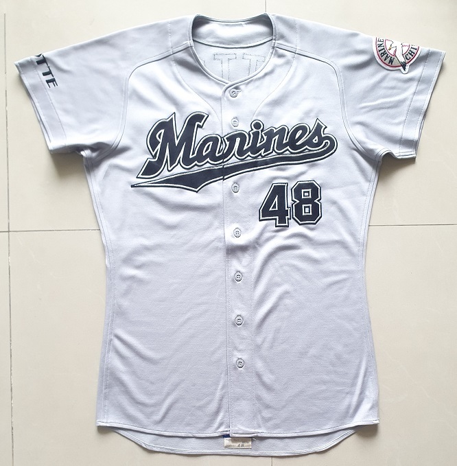 千葉ロッテマリーンズ 服部文夫選手実使用 1995年 ビジター 千葉ロッテマリーンズ 服部文夫選手実使用 1995年 ビジター