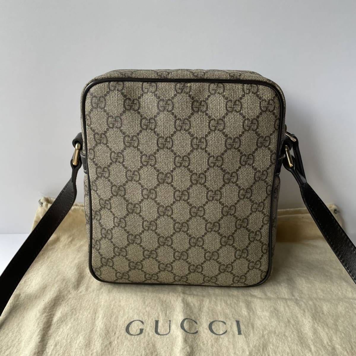 1円【極美品】 グッチ GUCCI GG柄 スプリーム ミニ ショルダー バッグ