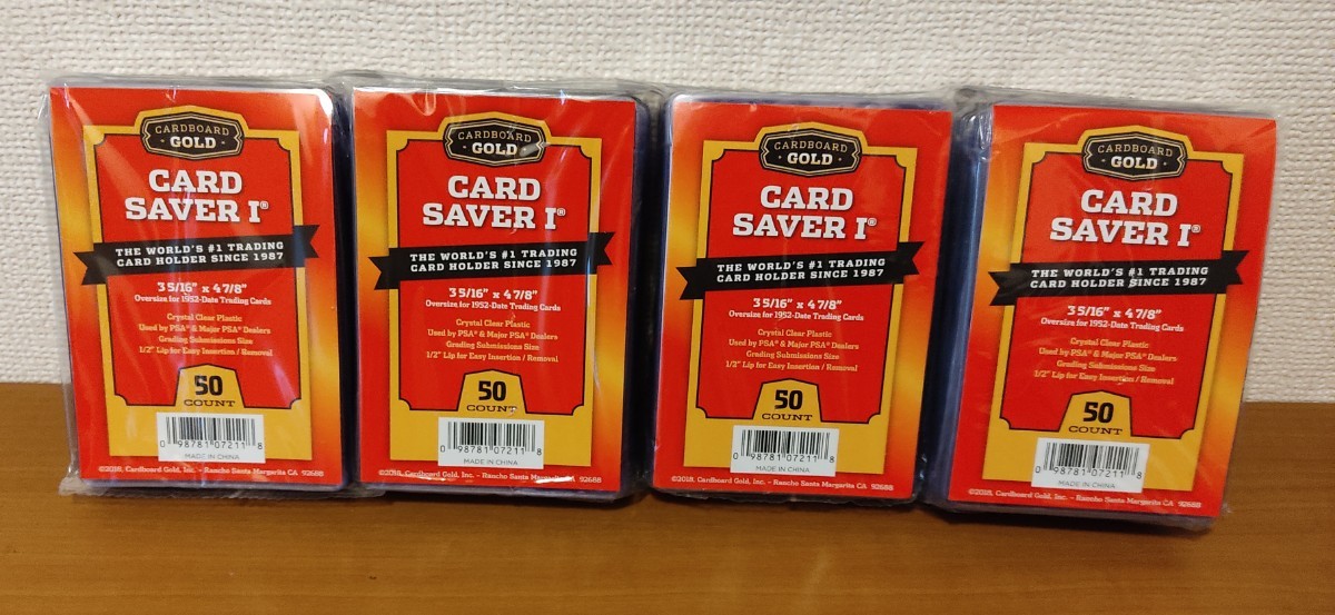カードセーバー1 Card Saver 1 for PSA 50枚 4個セット｜PayPayフリマ