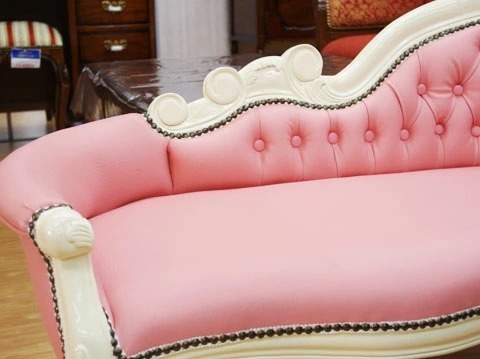  special price! Princess . series white wood pink Mini sofa pink Mini couch for pets interior as photographing for as 