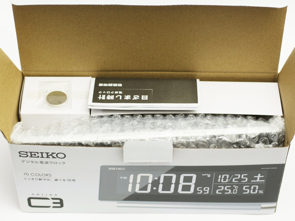 開始価格1円 SEIKO セイコー DL207S デジタル電波クロック シリーズC3 置き時計 アラーム カレンダー 温度計  湿度計(一般)｜売買されたオークション情報、yahooの商品情報をアーカイブ公開 - オークファン（aucfan.com）