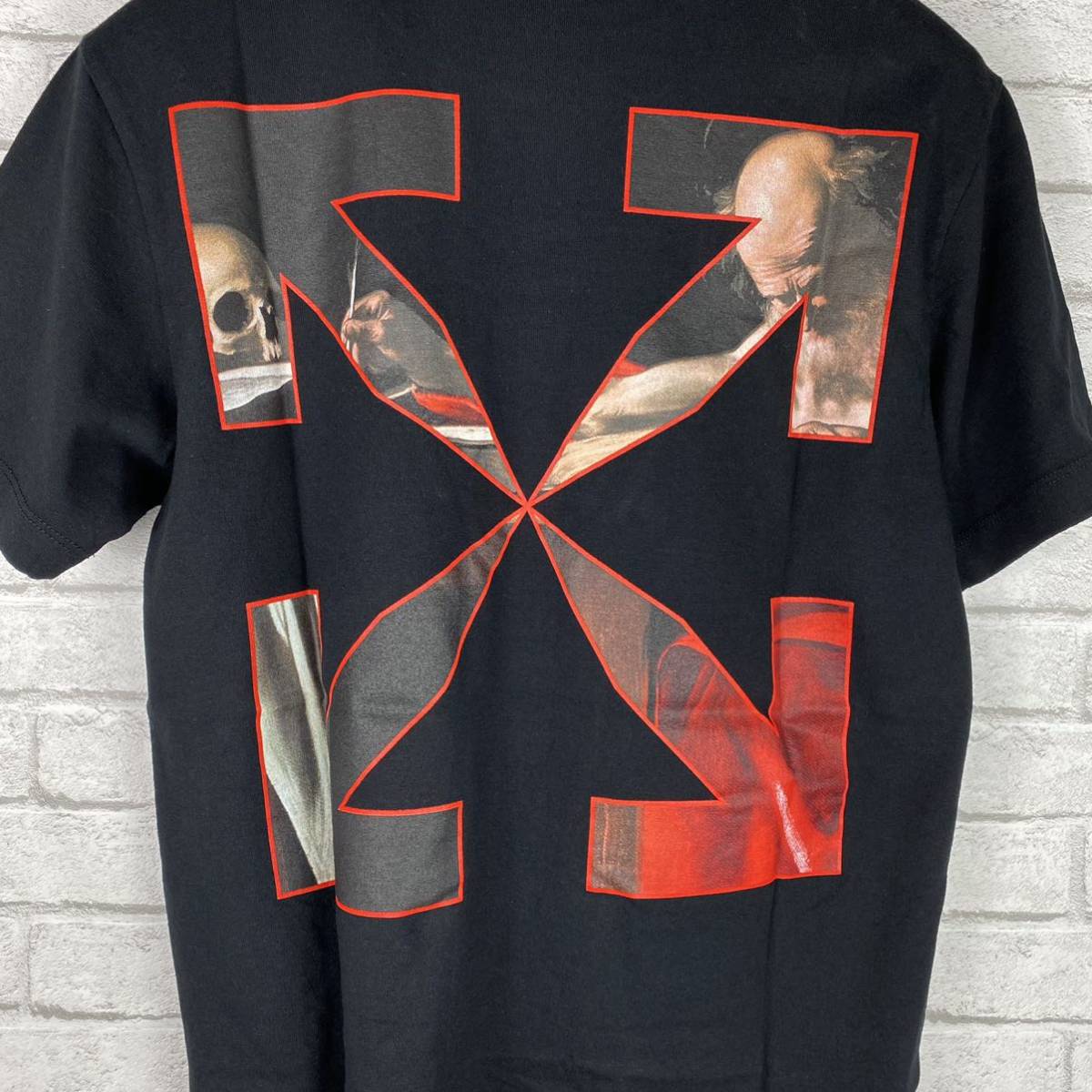 新品100%本物 off-white ロゴ Tシャツ オフホワイト_画像3