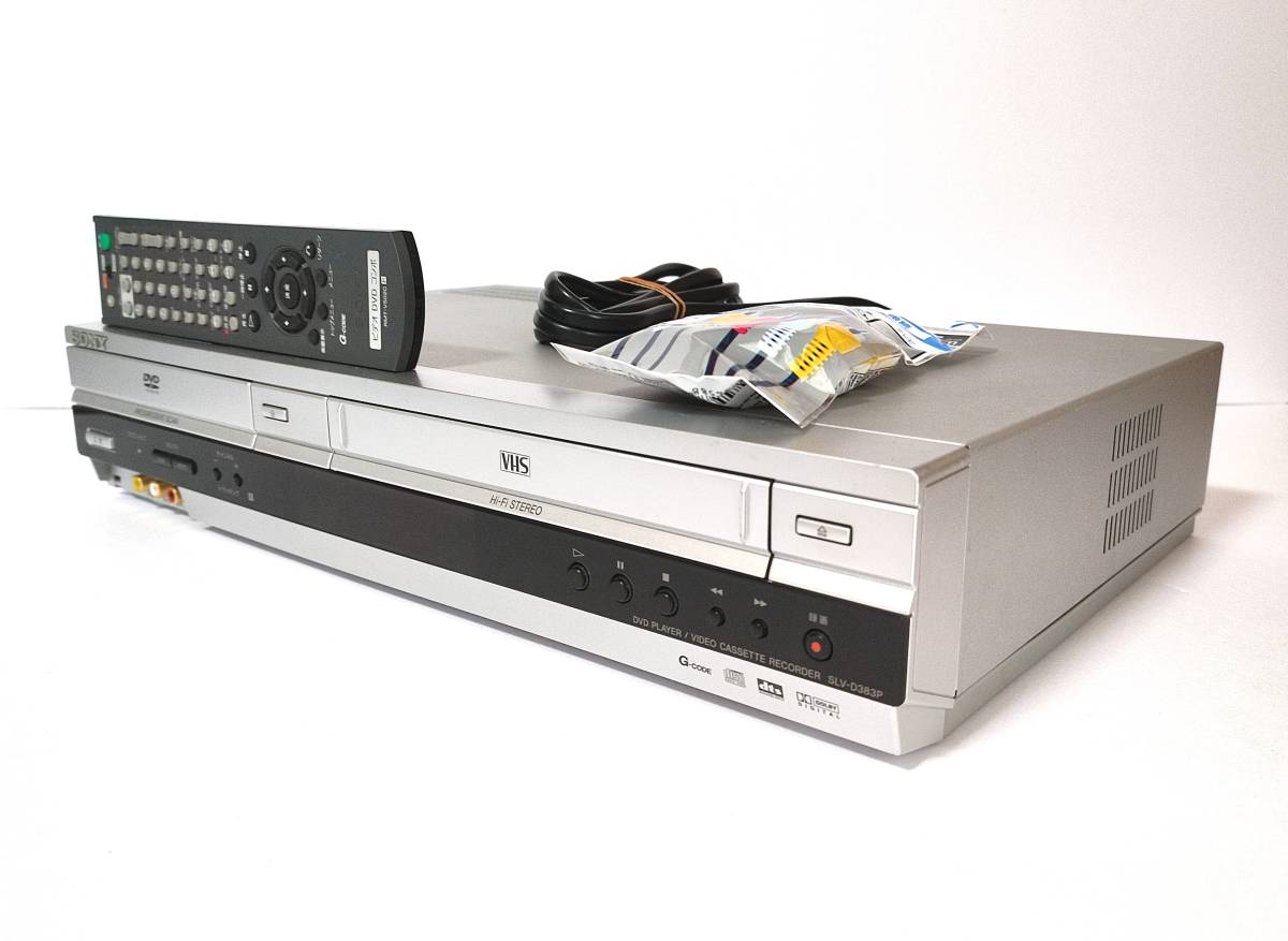 ○内部整備ずみ ○VHS.DVD再生専用機 SONY SLV-D383P VHSビデオ一体型 ...