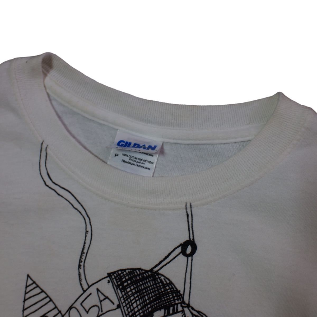 【1990s】ビンテージ　アートイラストプリントTシャツ　古着　レアデザイン　Tee usa製 ギルダン_画像3