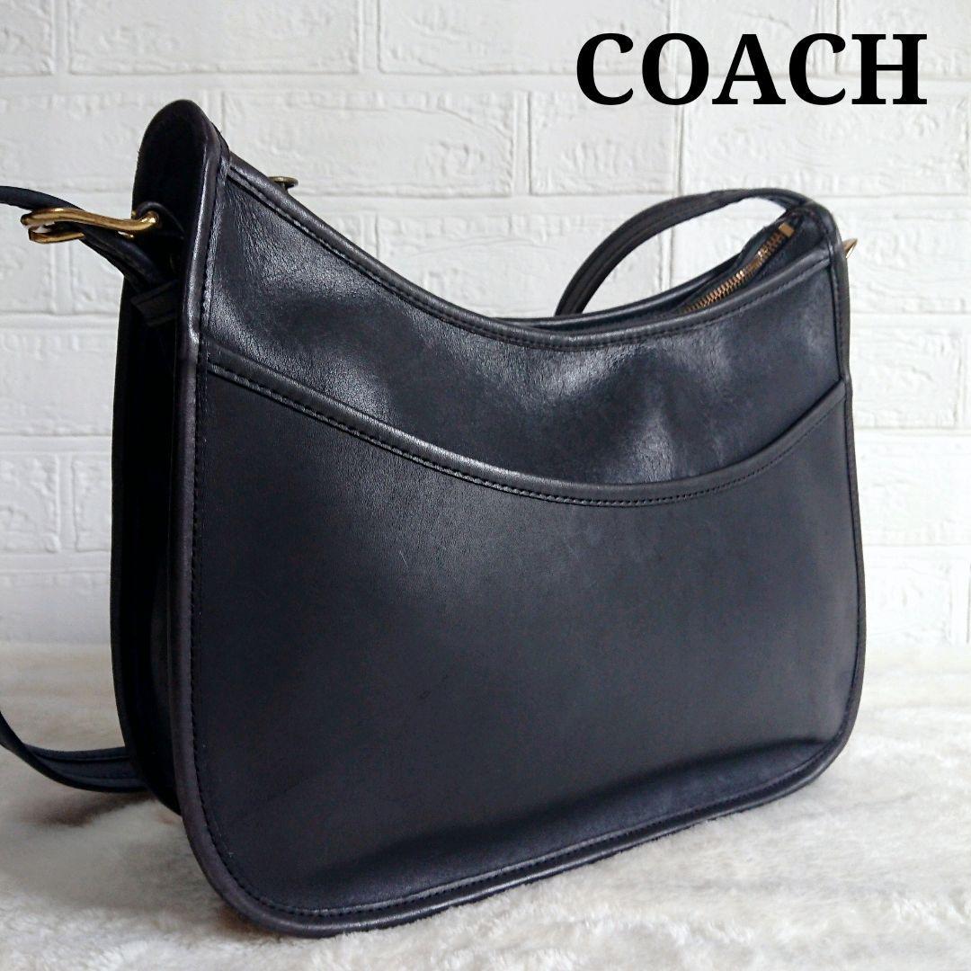 美品 コーチ coach ショルダーバッグ レザー 革 ブラック 黒 | befoods.cl