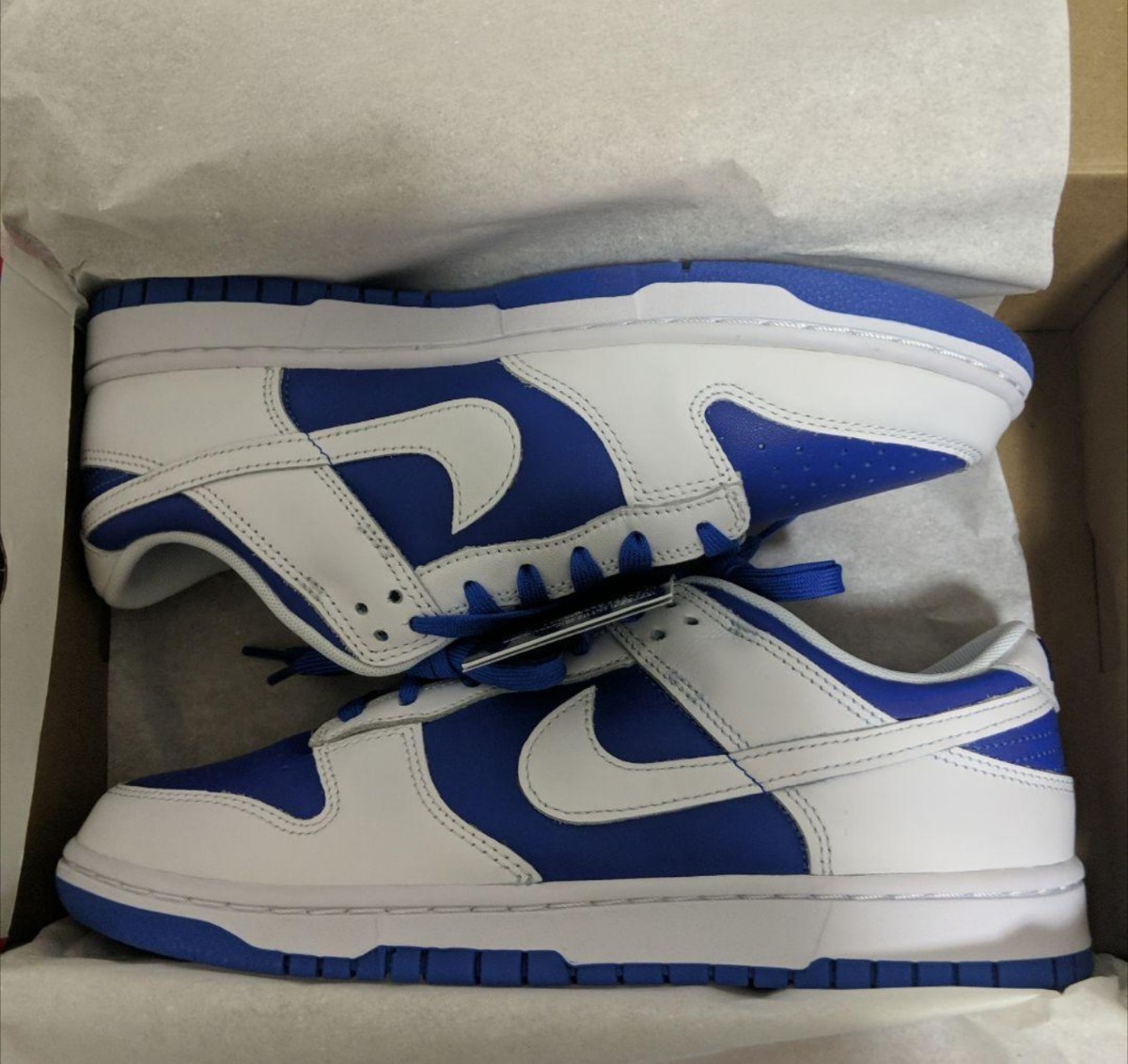 NIKE DUNK low ダンクロー レーサーブルー アンド ホワイト 27