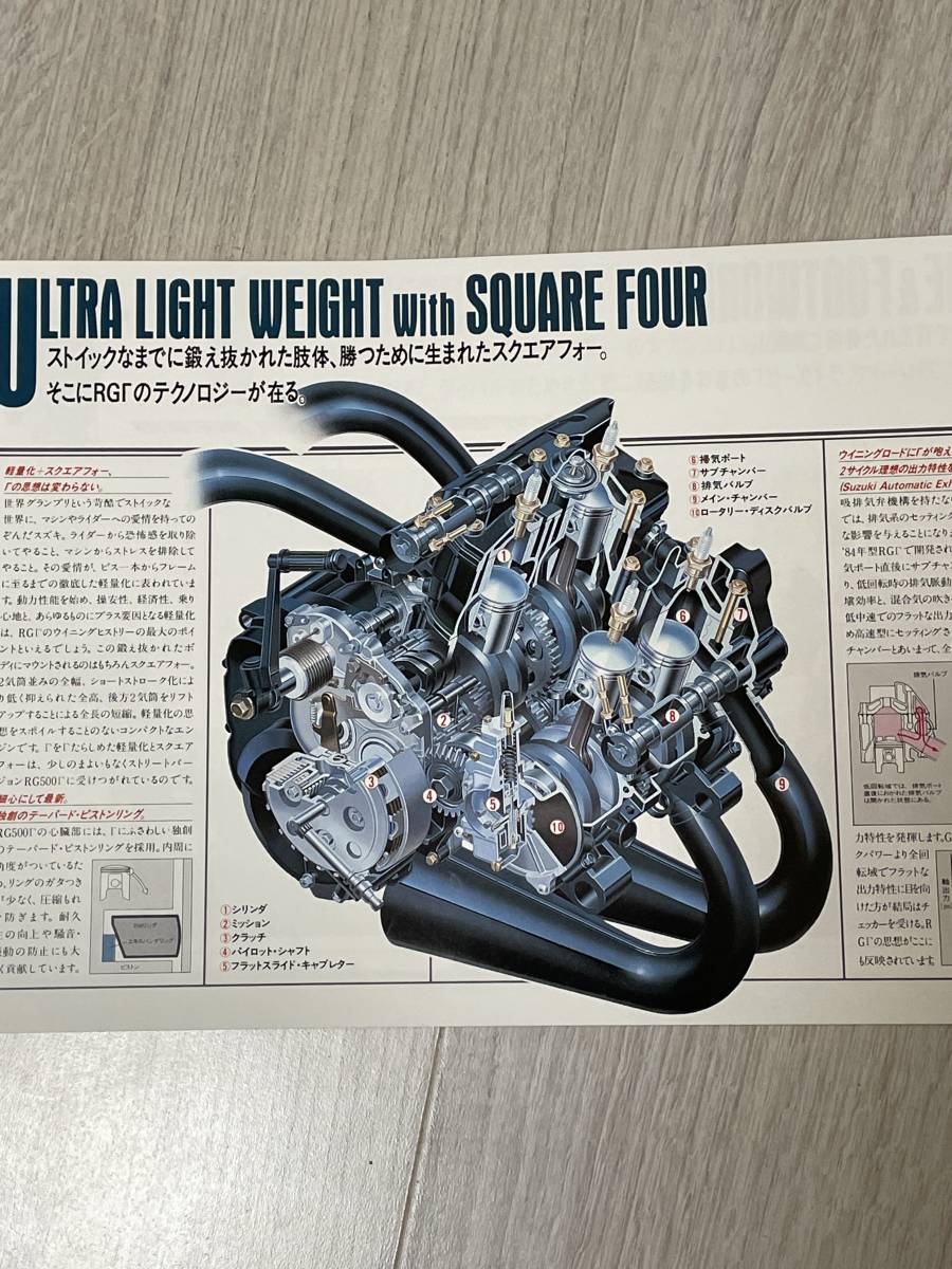 SUZUKI RG500Γ カタログ_画像3