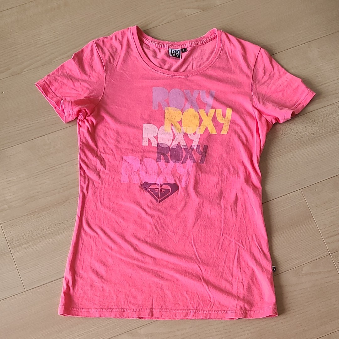 ロキシー 半袖Tシャツ　ROXY　ピンク　Tシャツ　トップス　S～M