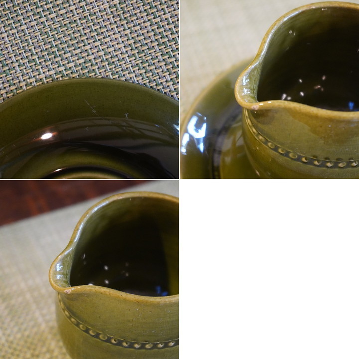 スウェーデン製 Hoganas Keramik ホガナス ケラミック Savoy サヴォイ ミルクピッチャーカップ&ソーサー クリーマー 北欧食器 CG149_画像10